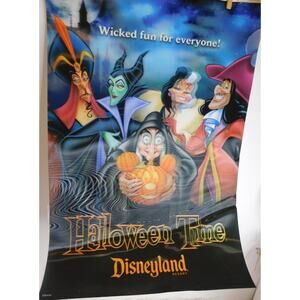 Disneyland Wicked Fun Halloween Time Poster Lenticular Holographic READ AS IS